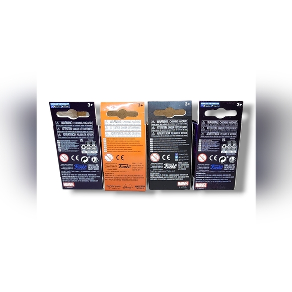 (5) Funko Pop! Keychain Zombie:Capt.America,Falcon,Iron Man,Mandalorian,Dr.Doom - Picture 6 of 8